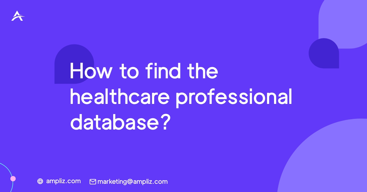 如何找到医疗保健专业数据库